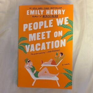 Orange Book Cover - People We Meet on Vacation